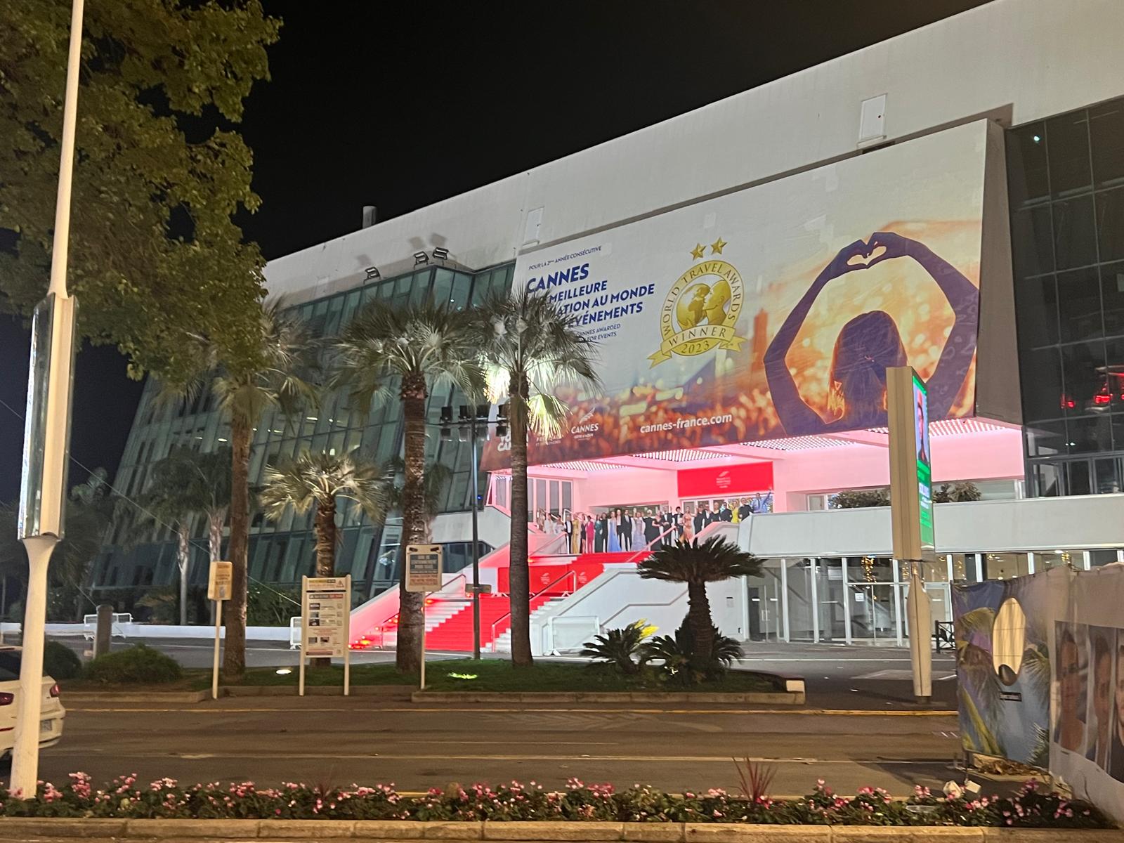 Palais des Festivals in Cannes and the glamorous atmosphere of the film world